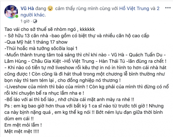  Vũ Hà,  Quang Hà, sao Việt